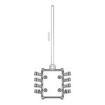 Scatola di giunzione 16x uscita | 15m cavo | 1 x 2,5mm2 + 9 x 1mm2 - immagine 2