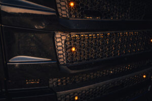 Led flitsers in grill