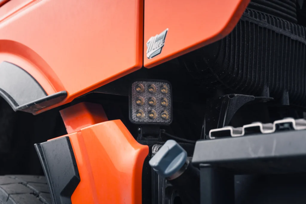 TRALERT LED werklampen op MAN TGX kipper