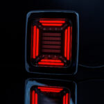 Chromen CUBE achterlicht IP68 voor vrachtwagen en trailer