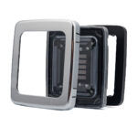 Polycarbonaat chroom achterlicht voor horizontale en verticale montage