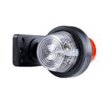 LED breedtelamp set 12-24v | rood-wit | korte paal - Afbeelding 2