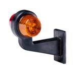 LED breedtelamp set 12-24v | rood-amber | 165mm paal - Afbeelding 2