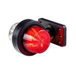 LED breedtelamp set 12-24v | rood-wit | korte paal - Afbeelding 5