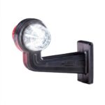 LED breedtelamp set 12-24v | dark | rood-wit | 195mm paal - Afbeelding 5