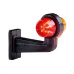 LED breedtelamp set 12-24v | rood-amber | 195mm paal - Afbeelding 7