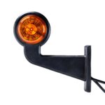 LED breedtelamp set 12-24v | rood-amber | 165mm paal - Afbeelding 10