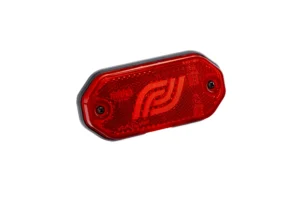 Red LED marker light with reflector for trailers and trucks, 12–24V