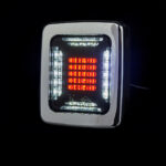 LED mist-achteruitijlicht | chrome | 12-24v | 100cm kabel - Afbeelding 2
