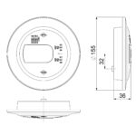 LED mist-achteruitrijlicht links 120mm inbouw 12-24v 1,5m. kabel | VC-2931 - Afbeelding 4