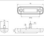 Led markeerlicht dark amber 12-24v | 500cm kabel - Afbeelding 5