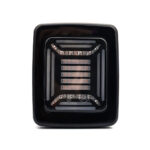 Zwart LED achterlicht CUBE serie met transparante lens voor aanhanger