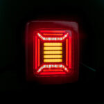 LED achterlicht met rem-, knipper- en achterlichtfunctie 12-24v