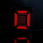 Compact zwart achterlicht 115x138mm voor trailer en vrachtwagen