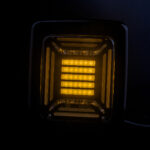 CUBE serie LED achterlicht met 100cm kabel en open draadeind