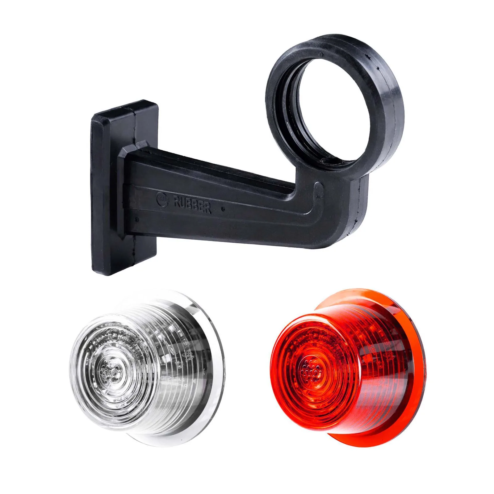 0-MB-3060RW-SET-1.webp LED breedtelamp set 12-24v | rood-wit | 195mm paal - Afbeelding 1