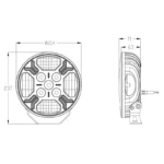 LED Ypsilon 9LED amber-wit met flitser 7850lm - 3m kabel | WD-12078.1--WD-12078.1-5