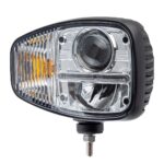 TRALERT HL-301NHDT6 LED headlight, left, 12/24V, with resistance for the indicator