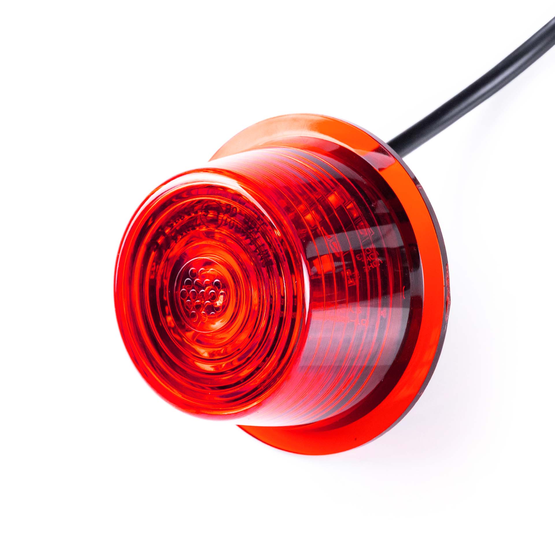 1-MB-3010RM.jpg LED Module rood lens | rood | 12-24v | 5m. kabel - Afbeelding 1