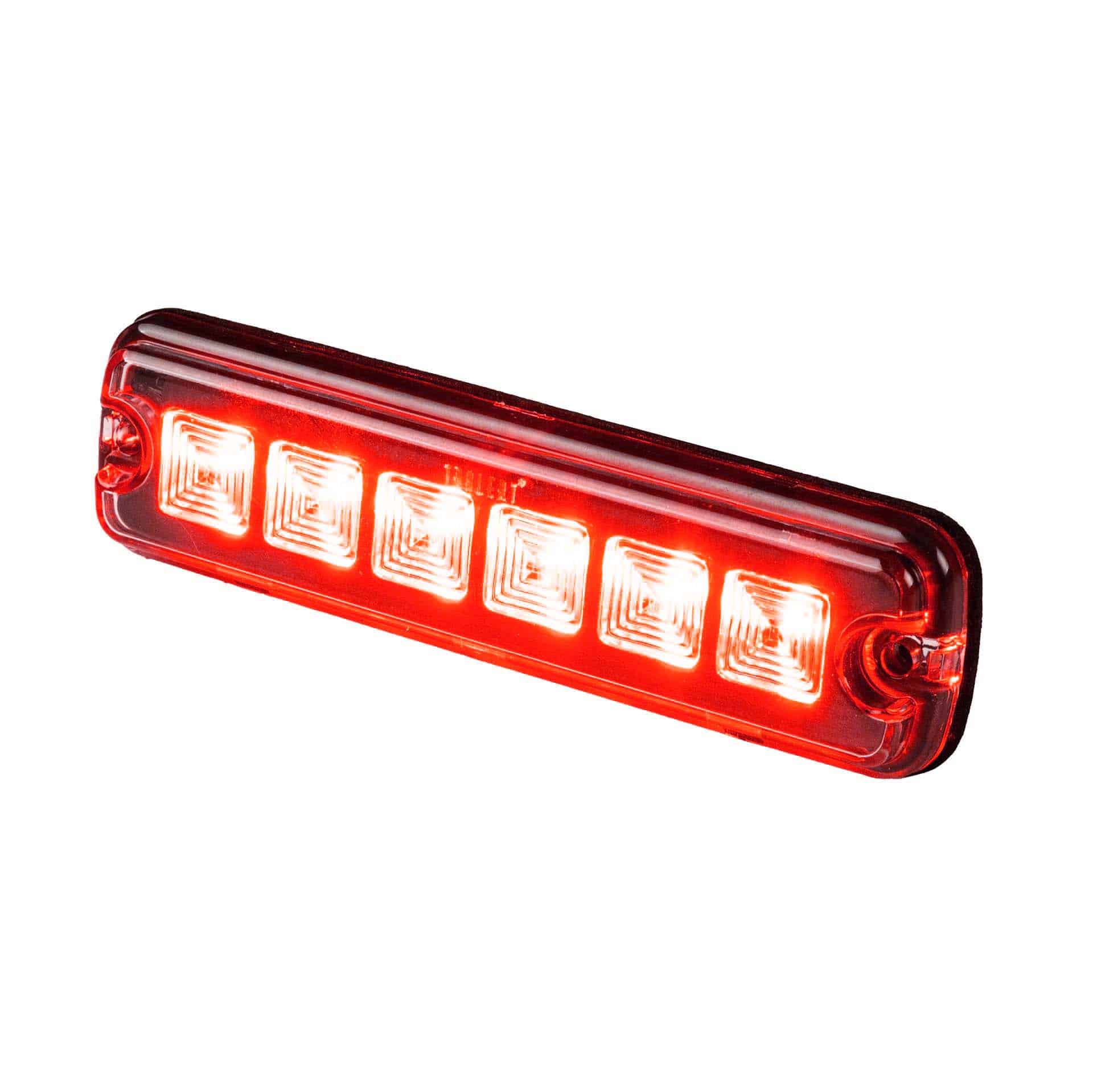 1-SF-1600R-1.jpg LED R10 Flitser 6-LED rood 12-24v 200cm kabel - Afbeelding 1