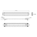 LED dakset amber | 1511mm | 12-24v | incl. controller - Afbeelding 11