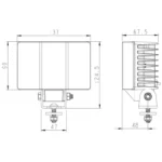 LED werklamp | 5600 lumen | 60 watt | IP69K | Deutsch | WF-6056--WF-6056-9