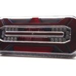 TRALERT LED ADR achterlicht zwart links met driehoeksreflector