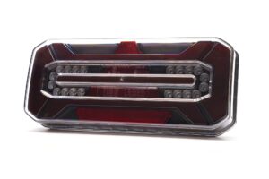 TRALERT LED ADR achterlicht zwart links met driehoeksreflector