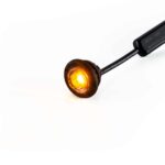 LED markeerlicht amber met R65 flitser 12-24v 200cm kabel - Afbeelding 6