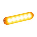 Compacte LED R65 flitser 128x29x11mm zwarte aluminium behuizing