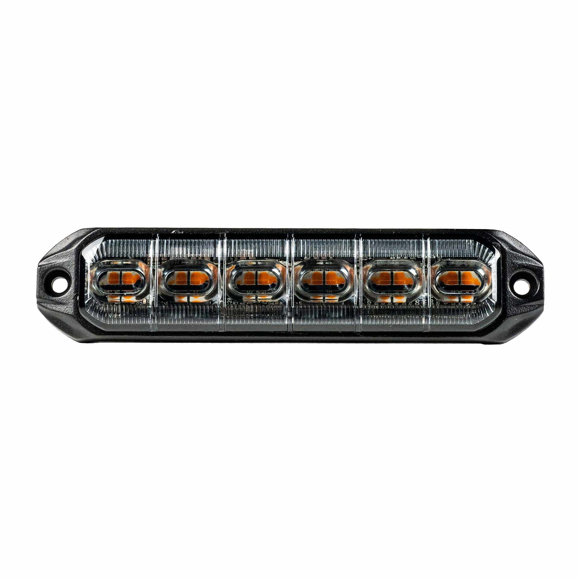 3-SF-2600-1.jpg TRALERT LED R65 CL2 flitser amber met 6 LEDs zwart aluminium
