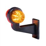 LED breedtelamp set 12-24v | dark | rood-wit | 165mm paal - Afbeelding 5