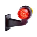 LED breedtelamp set 12-24v | dark | rood-wit | 165mm paal - Afbeelding 6