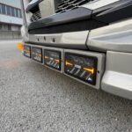 Professional LED driving light with dual position lights