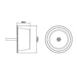 TRALERT LED module met open draadeind en amber lens