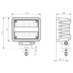 LED werklamp | 4100 lumen | 40 watt | IP69K | ingebouwde Deutsch connector | WF-4041--WF-4041-6