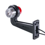 LED breedtelamp set 12-24v | rood-wit | 195mm paal - Afbeelding 9