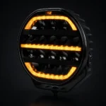 TRALERT OZZ XR2 LED verstraler 9 inch zwart met amber dagrijverlichting