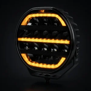 TRALERT OZZ XR2 LED driving light 9-inch black with amber position lights