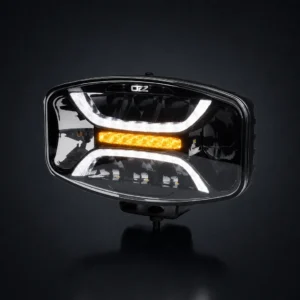 TRALERT OZZ XO 1 black oval LED driving light with position lights and warning light function