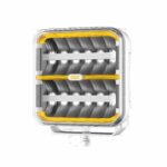 Witte vierkante LED lamp met driving beam en dagrijverlichting