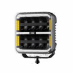 OZZ SQUARE 7 inch vierkante LED verstraler met zwarte behuizing