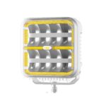 Vierkante TRALERT LED verstraler in witte behuizing 178mm