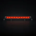 Barre de phares de travail TRALERT OZZ WB1 noire avec feu de signalisation R65 installé