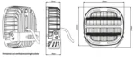 Phare longue portée LED blanc darklook 12-24v - 16,000lm--WD-16016W-6