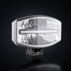 TRALERT LED verstraler 1000 lumen met dagrijverlichting, zwarte behuizing, studiofoto