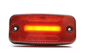 WAŚ 1135 rood LED ADR markeerlicht 12-24v, artikelnr MV-7900R met reflector