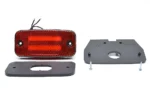 Detailweergave rode lens WAŚ 1139 LED ADR markeerlicht 12-24v