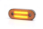 LED ADR mark.licht amber incl knipperlicht 12-24v 22cm kabel - Afbeelding 3