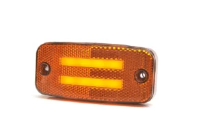 WAŚ 1137 LED ADR markeringslicht amber met knipperlicht, artikel MZK-7950A, 12-24v